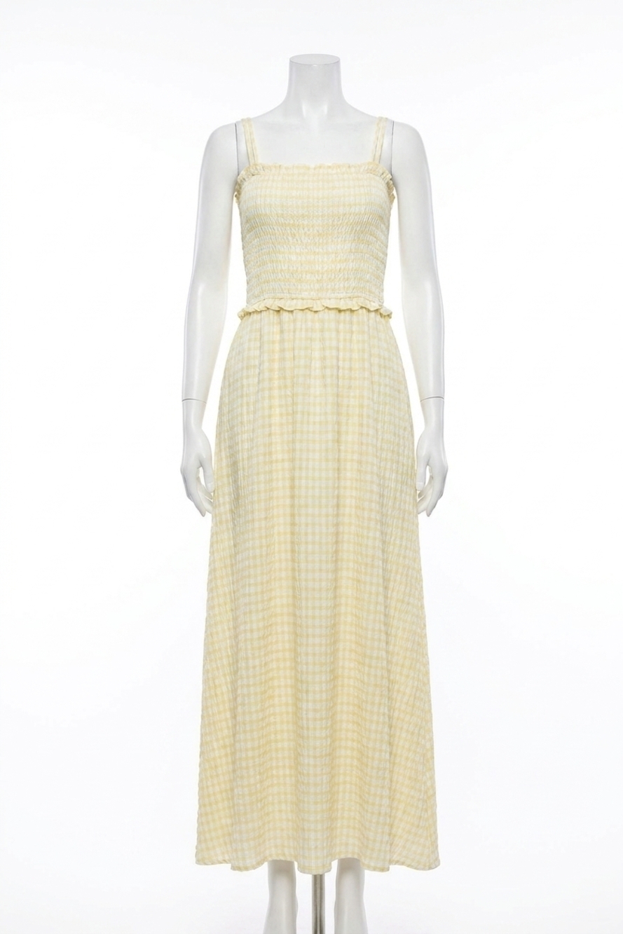 NEW FRNCH marianne maxi dress in butter